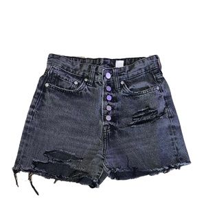 &Denim Distressed Vintage Fit Coupe Jean Shorts🦎🌵